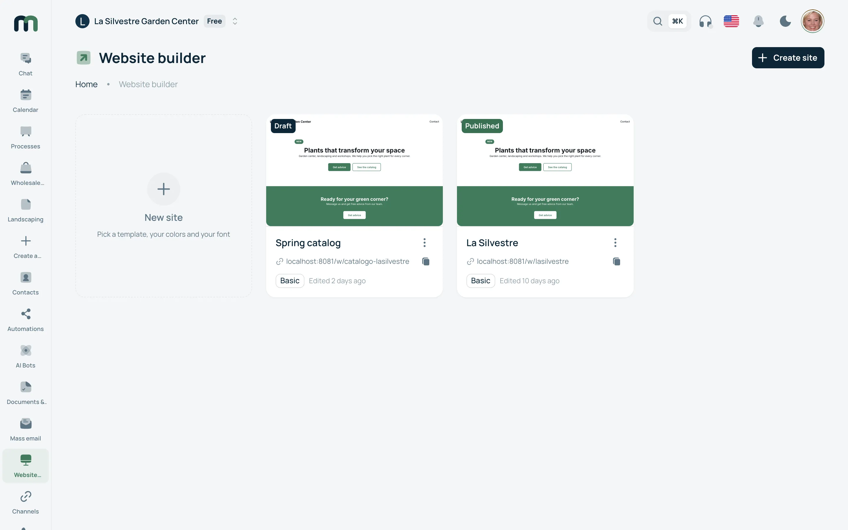 A website whose buttons land in your inbox